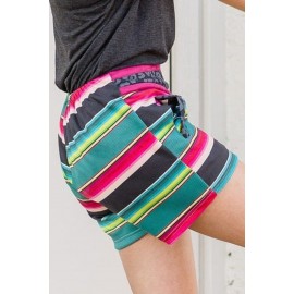 Multicolor Leopard Lagoon Shorts with Pockets Multicolor Leopard Lagoon Shorts with Pockets