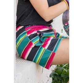 Multicolor Leopard Lagoon Shorts with Pockets Multicolor Leopard Lagoon Shorts with Pockets