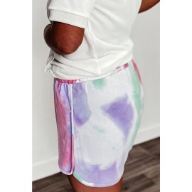 Pink Tie-dye Terry Shorts Pink Tie-dye Terry Shorts